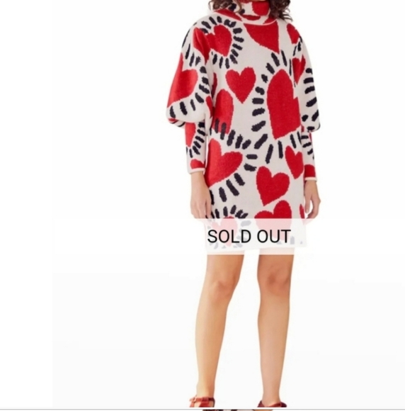 Farm Rio Hearts Sweaterdress - Picture 5 of 6